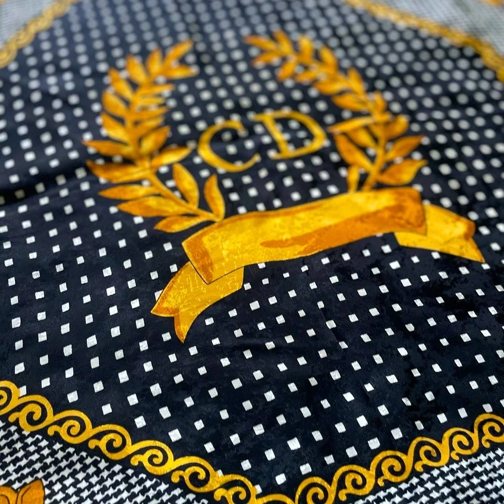 Christian Dior Vintage Silk Gemstone Scarf - Picture 7 of 13